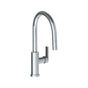 Watermark - Deck Mounted 1 Hole Gooseneck Kitchen Faucet with Pull Down Spray - Low Spout - Vintage Copper