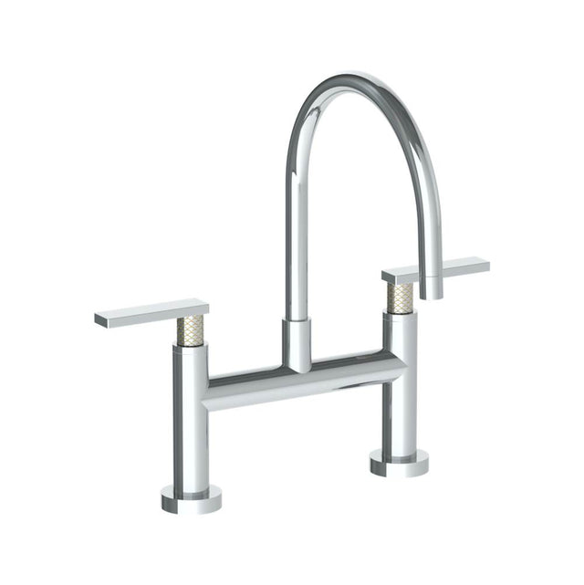 Watermark - Deck Mounted Bridge Gooseneck Kitchen Faucet - Vintage Copper