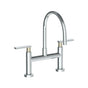 Watermark - Deck Mounted Bridge Gooseneck Kitchen Faucet - Vintage Copper