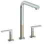 Watermark - Deck Mounted 3 Hole Square Top Kitchen Faucet with Pull Out Spray - Vintage Copper