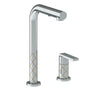 Watermark - Deck Mounted 2 Hole Square Top Prep Faucet with Pull Out Spray - Vintage Copper