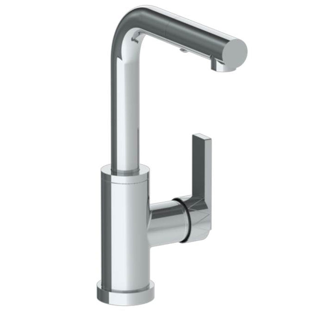 Watermark - Deck Mounted 1 Hole Square Top Prep Faucet with Pull Out Spray - Vintage Copper