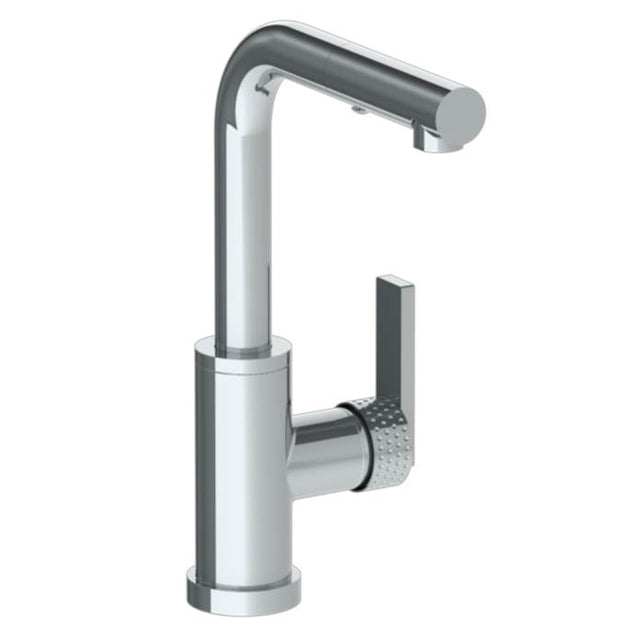 Watermark - Deck Mounted 1 Hole Square Top Prep Faucet with Pull Out Spray - Vintage Copper
