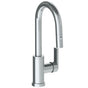 Watermark - Deck Mounted 1 Hole Gooseneck Prep Faucet with Pull Down Spray - Vintage Copper