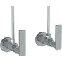 Watermark - Lavatory Angle Stop Kit -1/2'' Compression x 3/8'' OD Compression - Rustica Brass