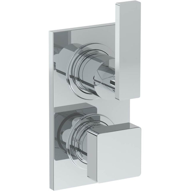 Watermark - Wall Mounted Thermostatic Shower Trim with built-in control, 3 1/2'' x 6 1/4'' - Vintage Copper