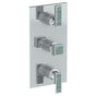 Watermark - Wall Mounted Thermostatic Shower Trim with 2 built-in controls, 6 1/4'' x 12'' - Vintage Copper