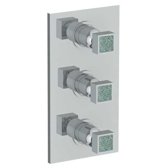 Watermark - Wall Mounted Thermostatic Shower Trim with 2 built-in controls, 6 1/4'' x 12'' - Vintage Copper