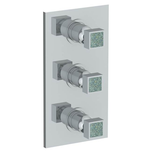 Watermark - Wall Mounted Thermostatic Shower Trim with 2 built-in controls, 6 1/4'' x 12'' - Vintage Copper