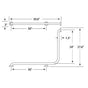 Watermark - Corner Grab Bar- Loft - Vintage Copper