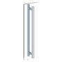 Watermark - Titanium 24'' Double shower door pull/ glass mount towel bar - Vintage Copper