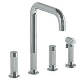 Watermark - 4 Hole Kitchen Set with Side Spray - Saint Bronze