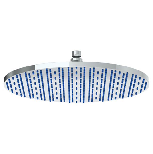 Watermark - 1/2'' Round Antiscale Shower Head- 16'' - Vintage Brass