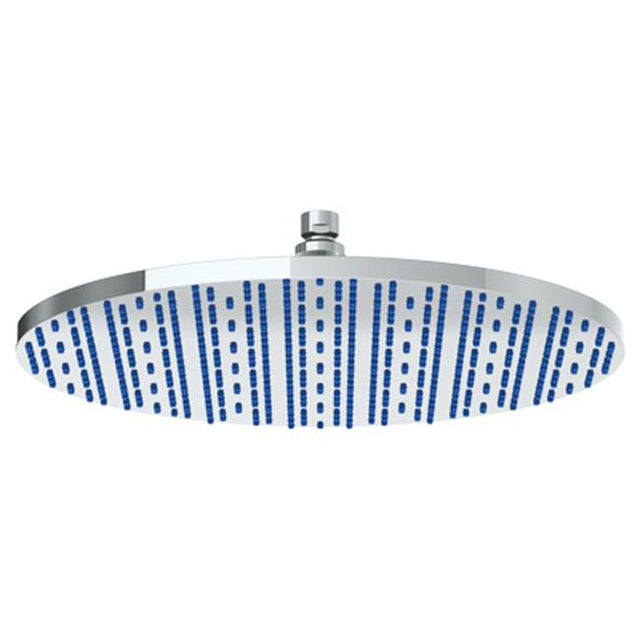 Watermark - 1/2'' Round Antiscale Shower Head- 16'' - Vintage Brass
