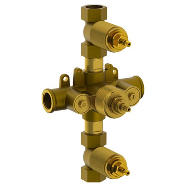 Watermark - 3/4'' Thermostatic Valve with Two Controls and Integral Stops - No Finish