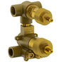 Watermark - 1/2'' Mini Thermostatic Valve with Built-in Volume Control and 2-way Diverter - No Finish