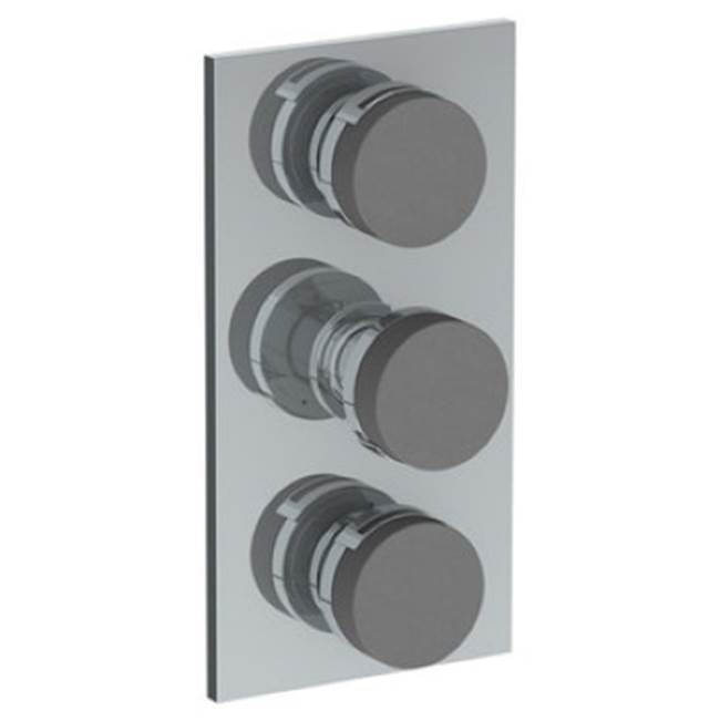 Watermark - Wall Mounted Thermostatic Shower Trim With 2 Built-In Controls, 6 1/4'' X 12'' - Vintage Copper