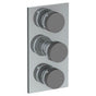 Watermark - Wall Mounted Thermostatic Shower Trim With 2 Built-In Controls, 6 1/4'' X 12'' - Vintage Copper