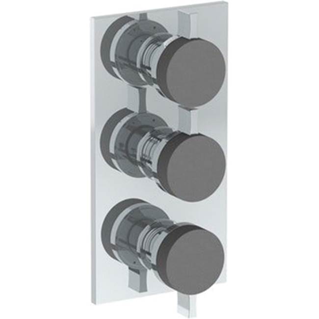 Watermark - Wall Mounted Thermostatic Shower Trim With 2 Built-In Controls, 6 1/4'' X 12'' - Vintage Copper