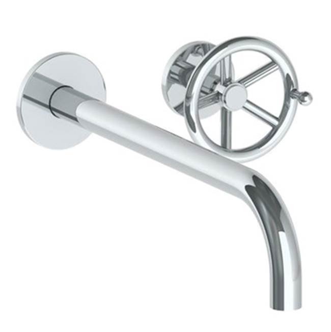 Watermark - Wall Mounted 2 Hole Lavatory Set with 11 7/8'' Spout - Vintage Copper
