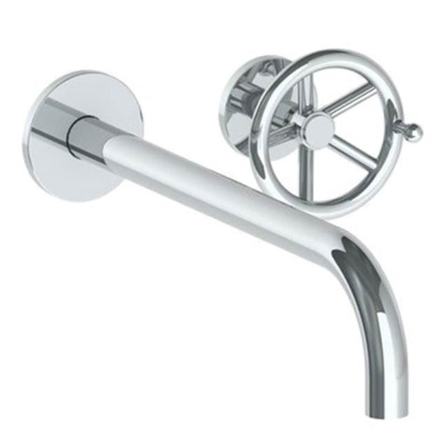 Watermark - Wall Mounted 2 Hole Lavatory Set with 11 7/8'' Spout - Vintage Copper