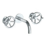 Watermark - Wall Mounted 3 Hole Lavatory Set with 6'' Spout - Vintage Copper