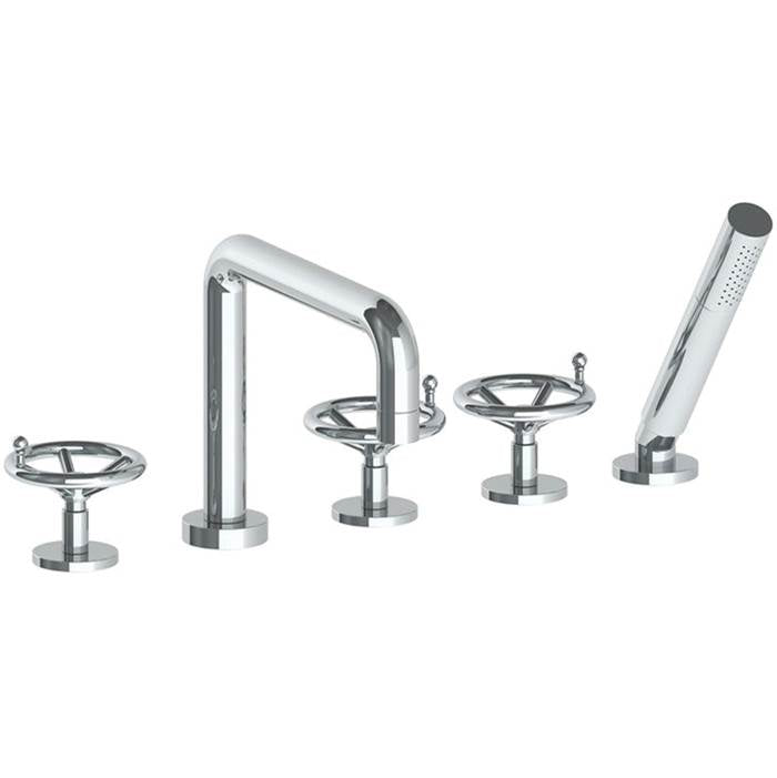 Watermark - Deck Mounted 5 Hole Bath Set - Vintage Copper