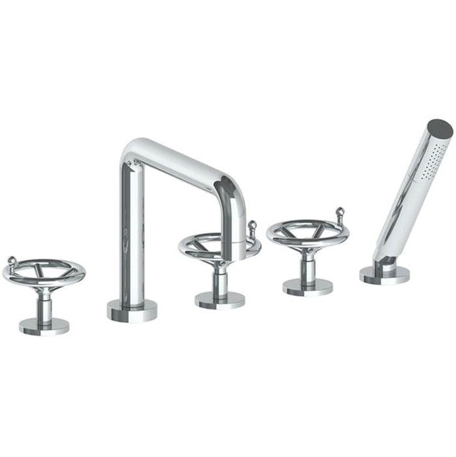 Watermark - Deck Mounted 5 Hole Bath Set - Vintage Copper