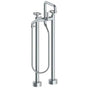 Watermark - Floor Standing Square Bath Set with Slim Hand Shower - Vintage Copper
