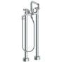 Watermark - Floor Standing Square Bath Set with Volume Hand Shower - Vintage Copper