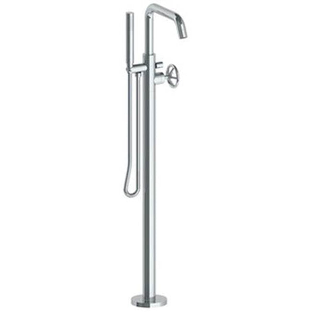 Watermark - Single Hole Floor Standing Bath Set with Hand Shower - Vintage Copper