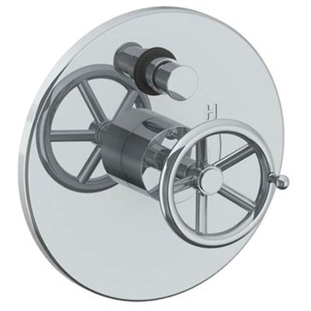Watermark - Wall Mounted Pressure Balance Shower Trim with Diverter, 7'' dia. - Vintage Copper