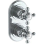 Watermark - Wall Mounted Mini Thermostatic Shower Trim with built-in control, 3 1/2'' - Vintage Copper