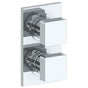 Watermark - Wall Mounted Mini Thermostatic Shower Trim with built-in control, 3 1/2'' X 8'' - Vintage Copper