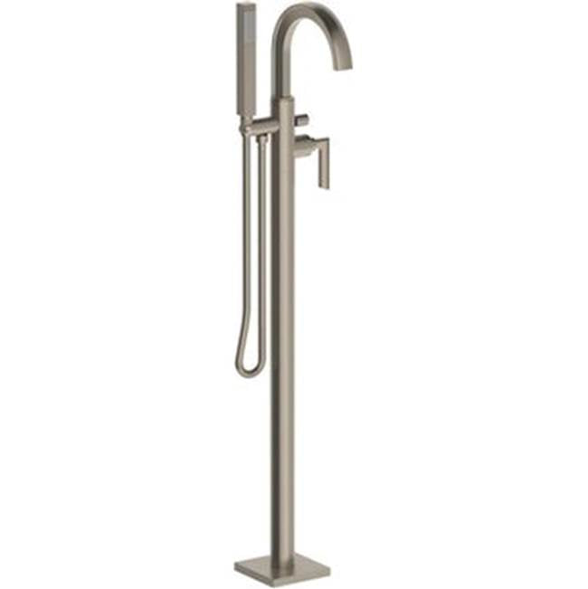 Watermark - Single Hole Floor Standing Bath Set with Hand Shower - Vintage Copper