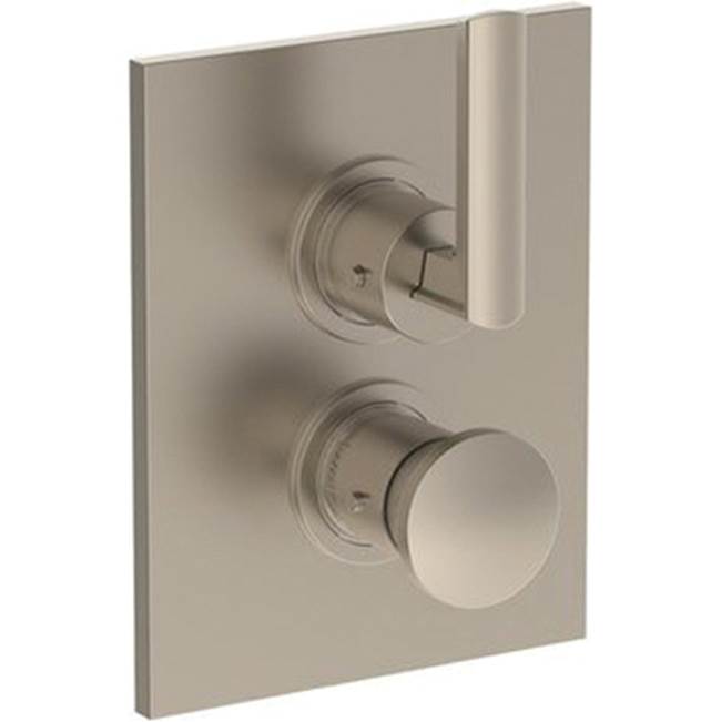 Watermark - Wall Mounted Thermostatic Shower Trim with built-in control, 6 1/4'' X 8'' - Vintage Copper