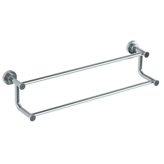 Watermark - Wall Mounted Knurled Double Towel Bar, 24'' - Vintage Copper