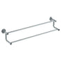 Watermark - Wall Mounted Knurled Double Towel Bar, 30'' - Vintage Copper