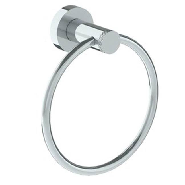 Watermark - Wall Mounted Knurled Towel Ring - Vintage Copper