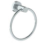 Watermark - Wall Mounted Knurled Towel Ring - Vintage Copper