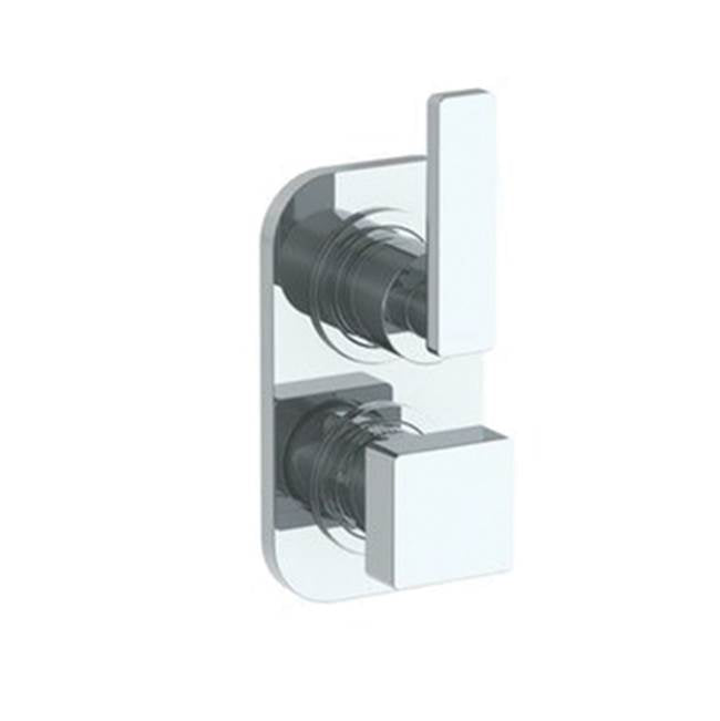 Watermark - Wall Mounted Thermostatic Shower Trim with built-in control, 3 1/2'' x 6 1/4'' - Vintage Copper