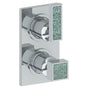 Watermark - Wall Mounted Mini Thermostatic Shower Trim with built-in control, 3 1/2'' X 8'' - Vintage Copper