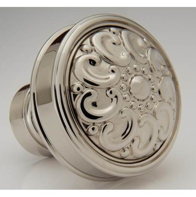 Water Street Brass - Decorative 1-1/2'' Paisley Flat Knob - Weathered Bronze - Weathered Bronze