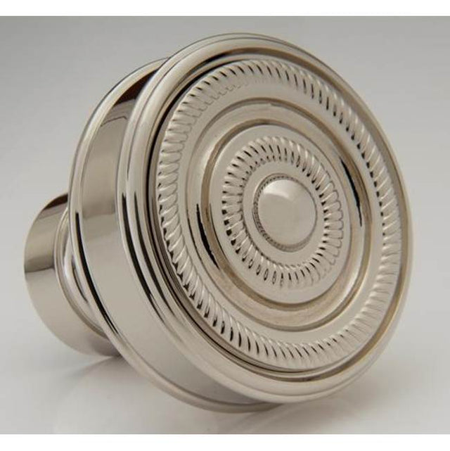 Water Street Brass - Decorative 1-1/2'' Rope Flat Knob - Weathered Bronze - Weathered Bronze