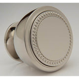 Water Street Brass - Decorative 1-1/2'' Bead Font Knob - Weathered Bronze - Weathered Bronze