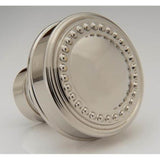 Water Street Brass - Bead 1-1/4'' Flat Knob - Weathered Bronze - Weathered Bronze