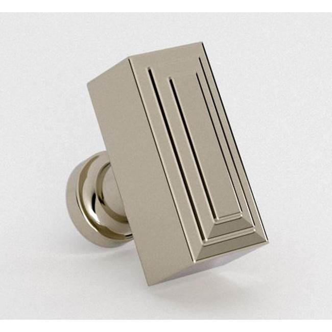 Water Street Brass - Terrace Rectangular Knob - Weathered Bronze - Weathered Bronze