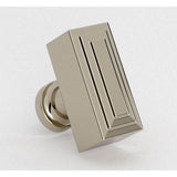 Water Street Brass - Terrace Rectangular Knob - Weathered Bronze - Weathered Bronze