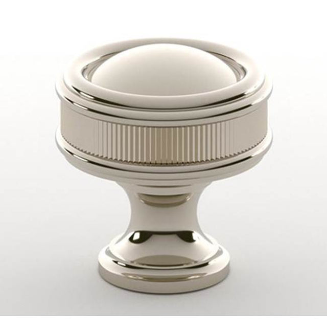 Water Street Brass - Port Royal 1-1/2'' Recessed Coin Knob - Burnished Brass Waxed - Burnished Brass Waxed