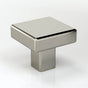 Water Street Brass - 1-1/2'' X 1-1/2'' Kinsley Square Knob - Weathered Bronze - Weathered Bronze